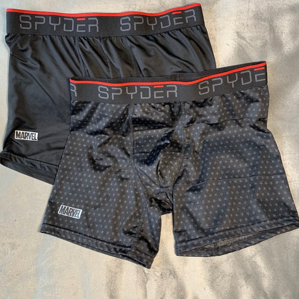 2 Large Marvel Spyder Boxer Briefs